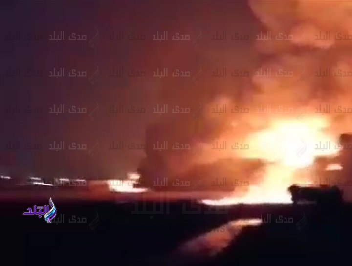 انفجار خط بترول في البحيرة انفجار خط بترول في البحيرة