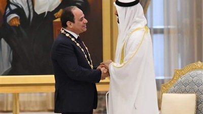 الرئيس السيسي وولي عهد ابو ظبي 