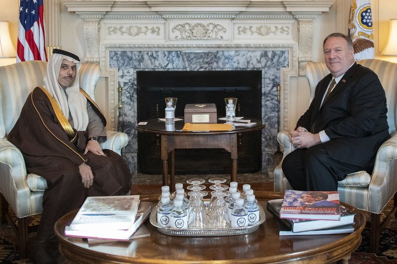 وزير الخارجية الأمريكي ونظيره السعودي