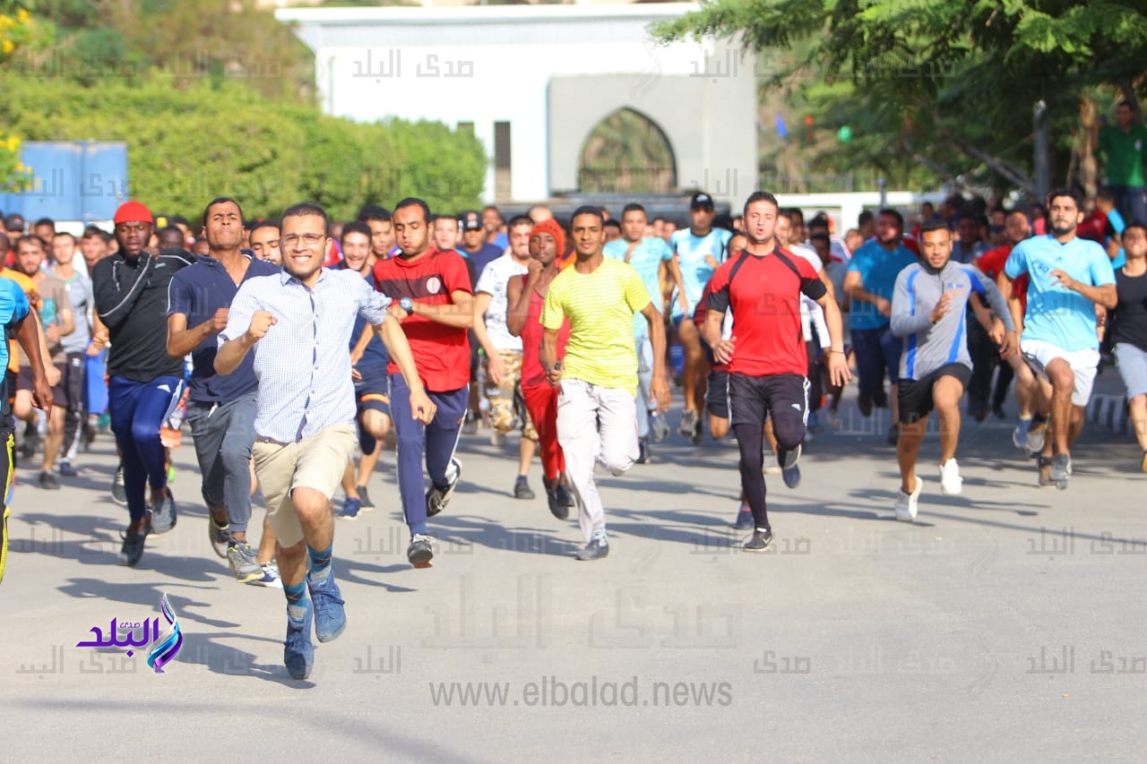 انطلاق ماراثون الجري لطلاب إفريقيا في جامعة الأزهر