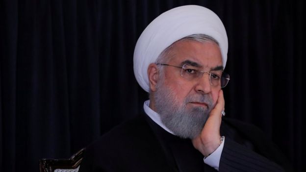 الرئيس الإيراني حسن روحاني الرئيس الإيراني حسن روحاني