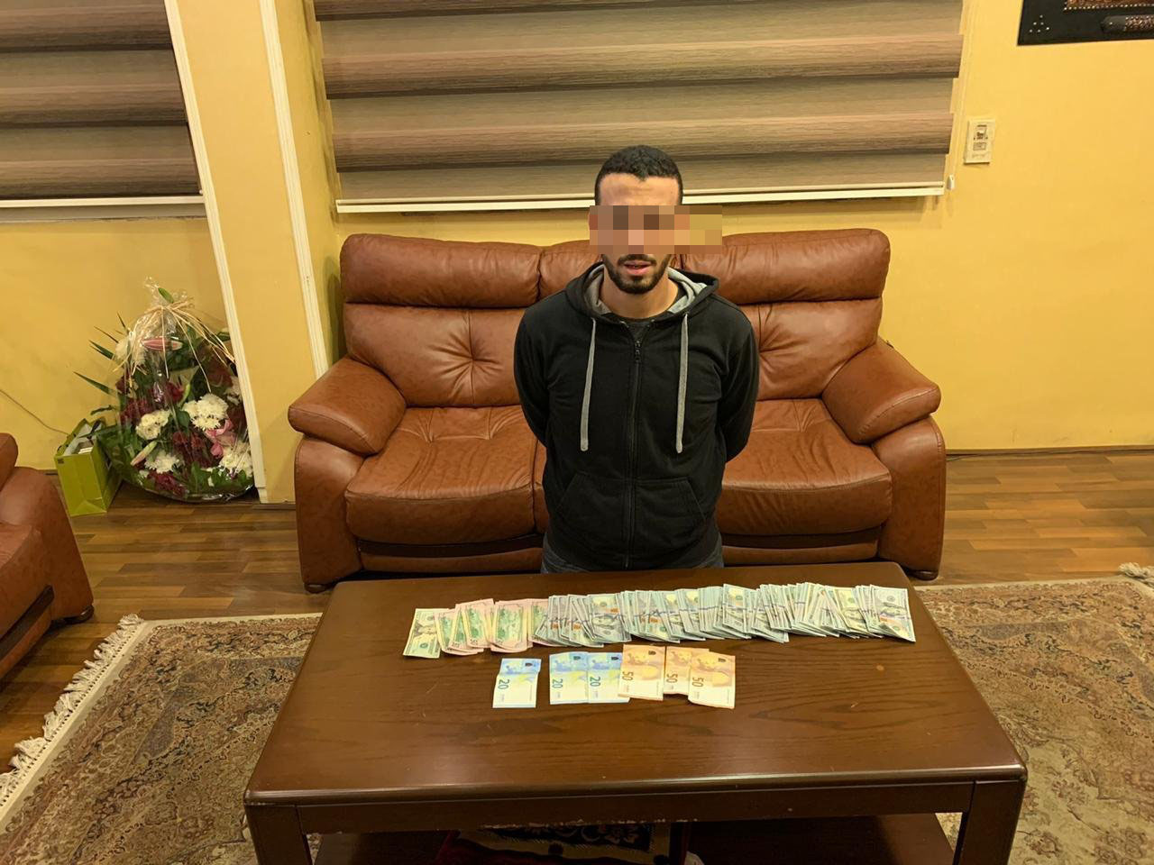 المتهم بعد ضبطه