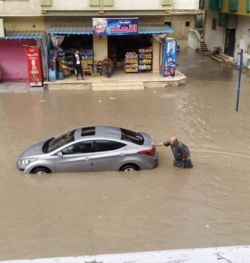 أمطار غزيرة بسيناء