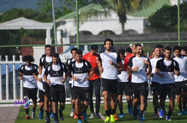 جانب من تدريبات منتخب مصر