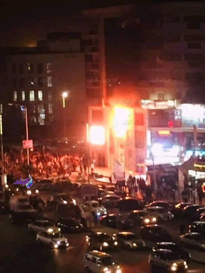 حريق محل حلوانى العبد بـ 6 أكتوبر