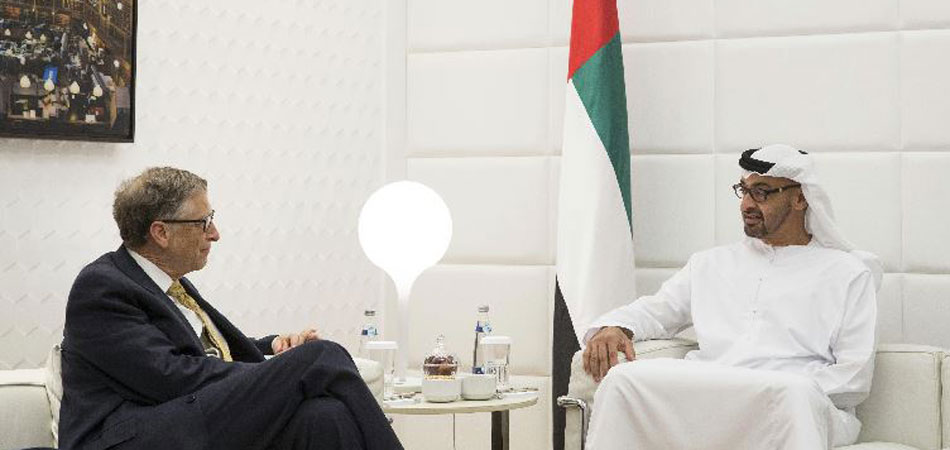 بن زايد وبل جيتس