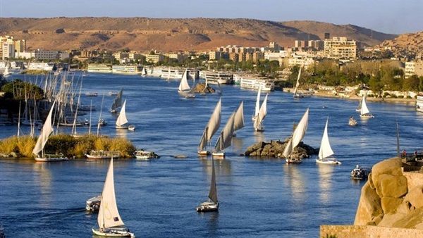 النيل في مدينة أسوان عاصمة الشباب الإفريقي