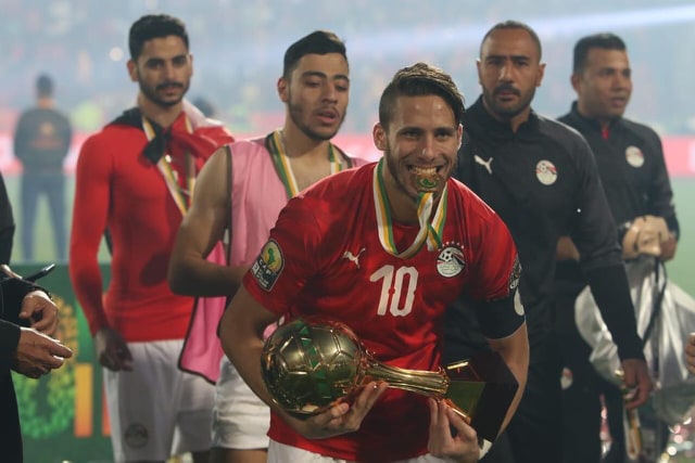 رمضان صبحي لاعب النادي الأهلي ومنتخب مصر الأوليمبي