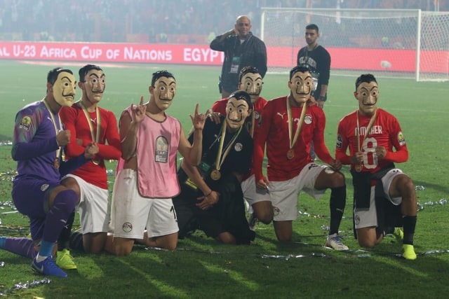 لاعبو المنتخب الأولمبي 