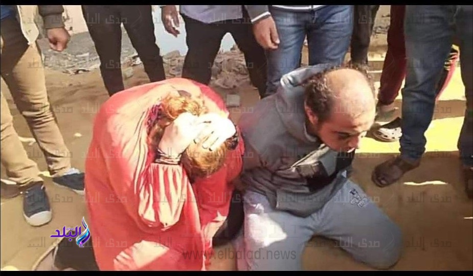 المتهمين بعد ضبطهم