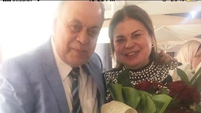 الفنانة ماجدة زكى من حفل عيد ميلادها