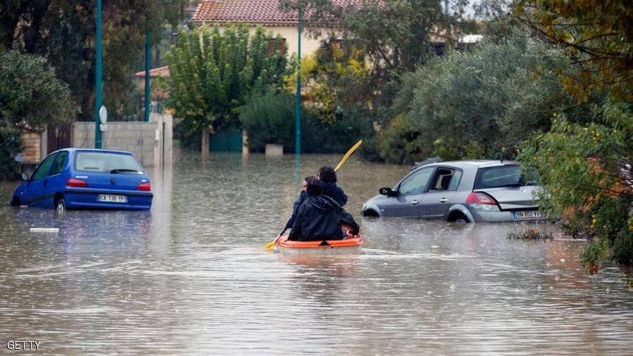 قتلى في سيول عارمة في فرنسا قتلى في سيول عارمة في فرنسا
