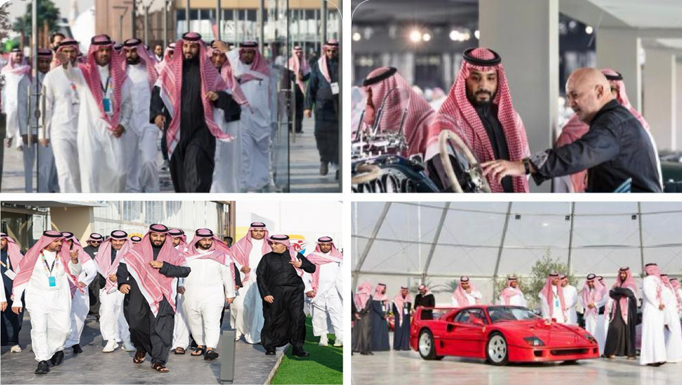 ولي العهد في معرض الرياض للسيارات 