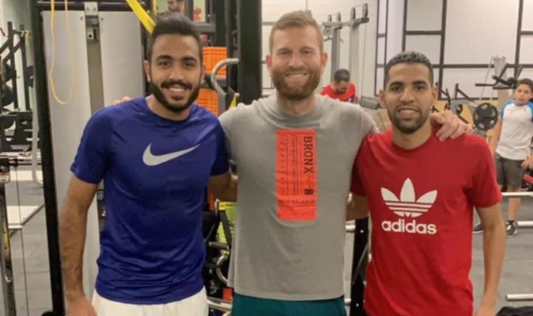 محمود كهربا ومؤمن زكريا ومدرب احمال الاهلى السابق محمود كهربا ومؤمن زكريا ومدرب احمال الاهلى السابق