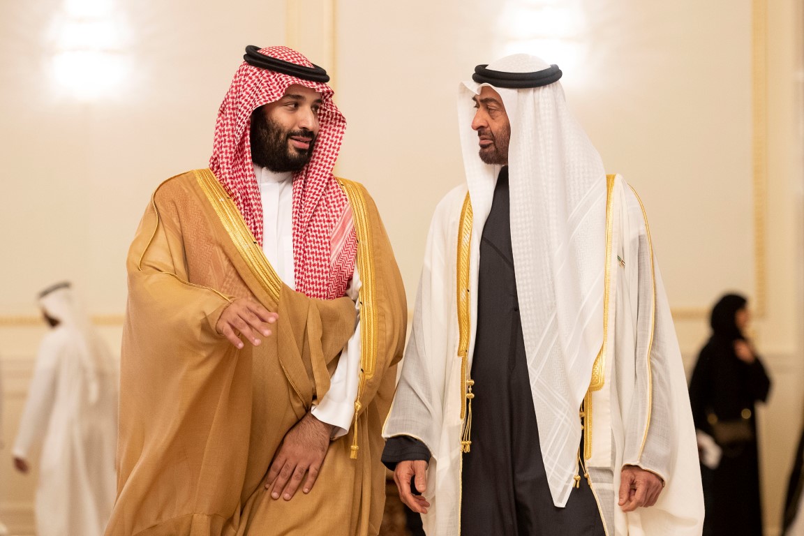 محمد بن زايد ومحمد بن سلمان محمد بن زايد ومحمد بن سلمان
