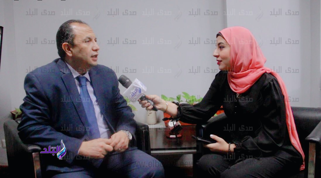 م/خالد سعد مع عزة عاطف محررة صدى البلد