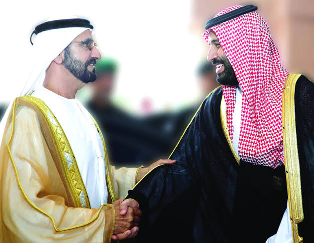 حاكم دبي وولي العهد السعودي
