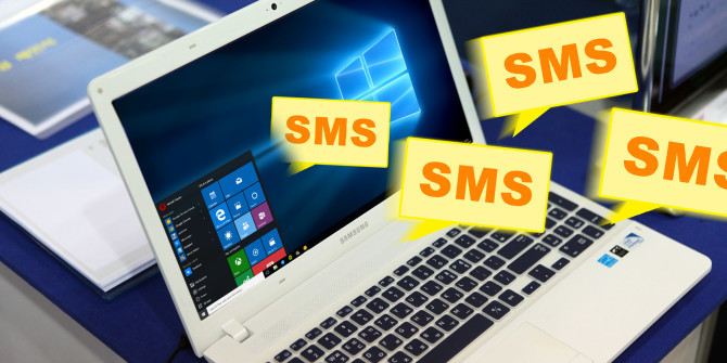 إرسال رسائل نصية SMS من جهاز الكمبيوتر