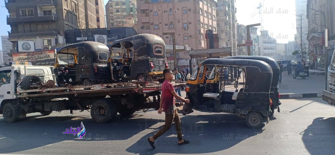 تحرير 345 مخالفة و34 دراجه نارية