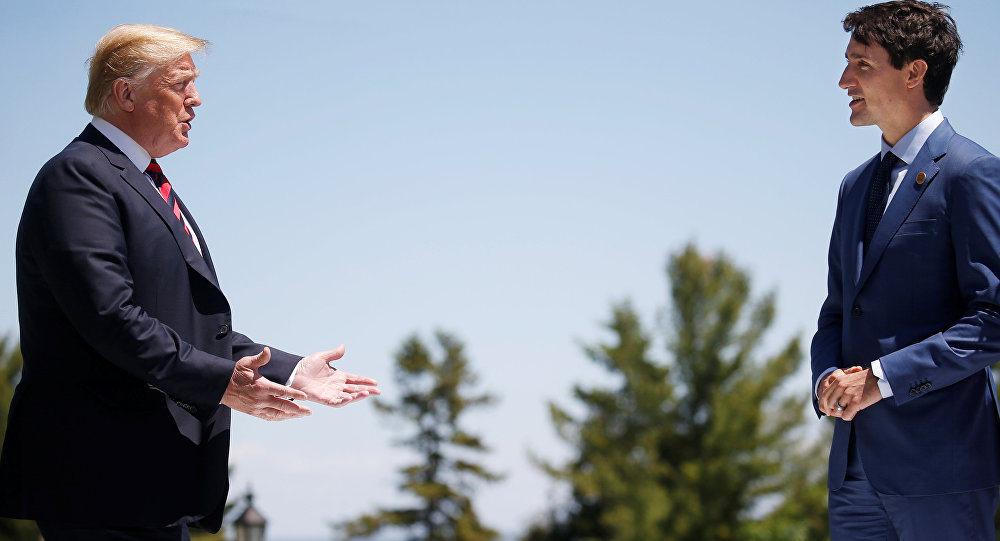 دونالد ترامب وجاستن ترودو دونالد ترامب وجاستن ترودو