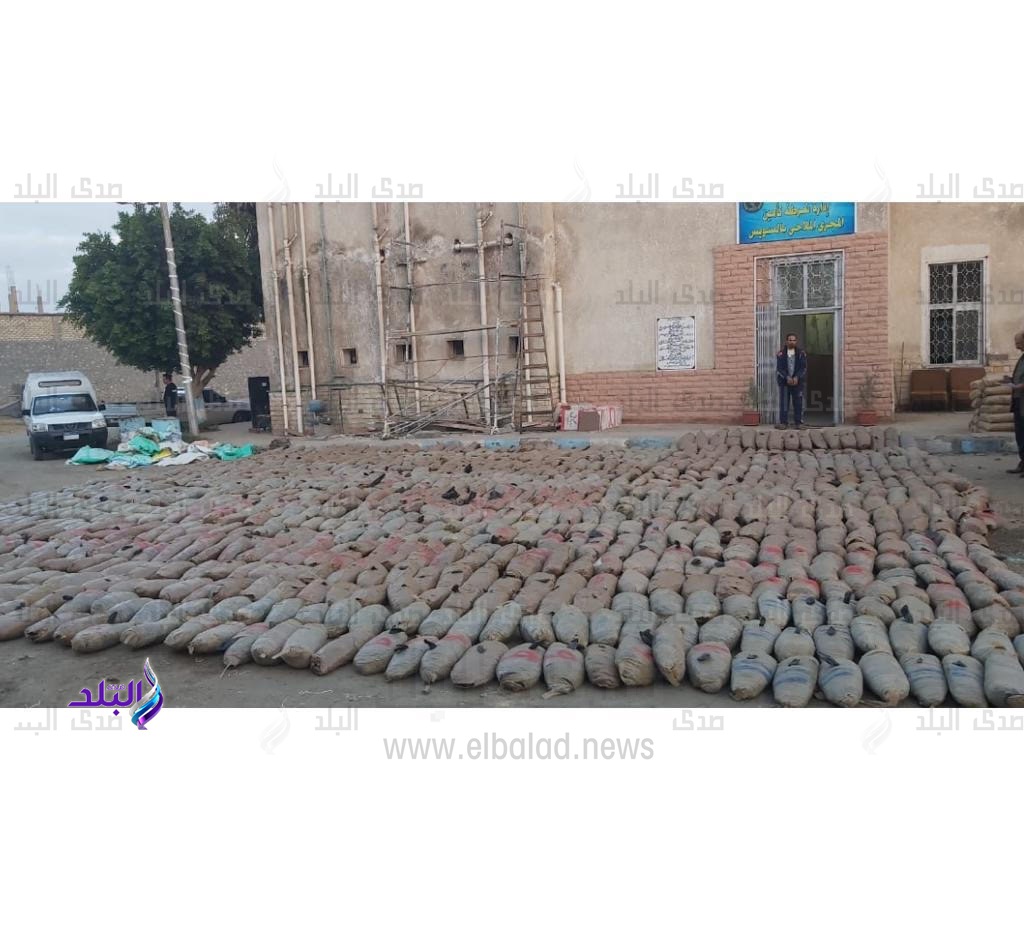 الامن العام يحبط تهريب ٣ طن بانجو بمحور قناة السويس