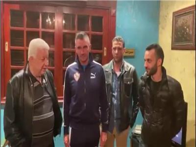 مرتضي منصور يستقبل باتريس كارتيرون مرتضي منصور يستقبل باتريس كارتيرون