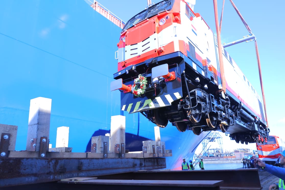 صورة لأحد الجرارات السكة الحديد