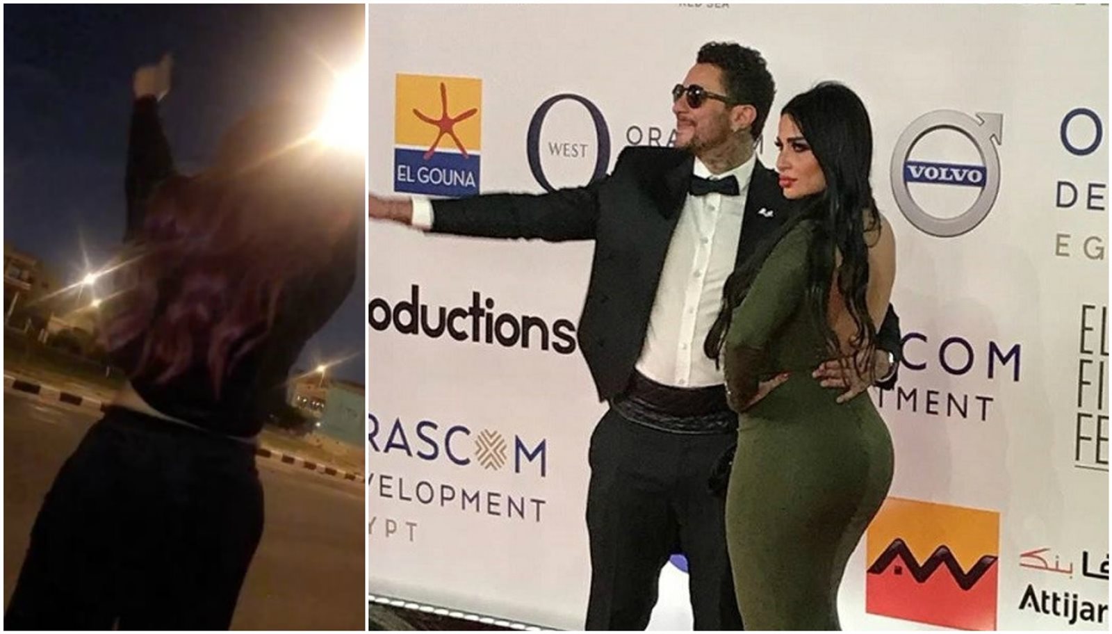 أحمد الفيشاوي وزوجته ندى الكامل