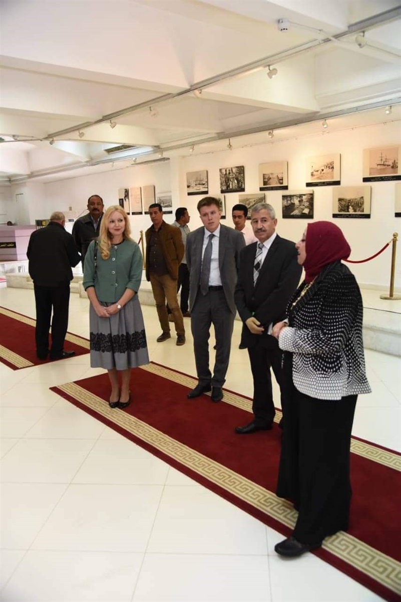 القائم بأعمال السفارة الروسية تزور متحف النصر الحديث القائم بأعمال السفارة الروسية تزور متحف النصر الحديث