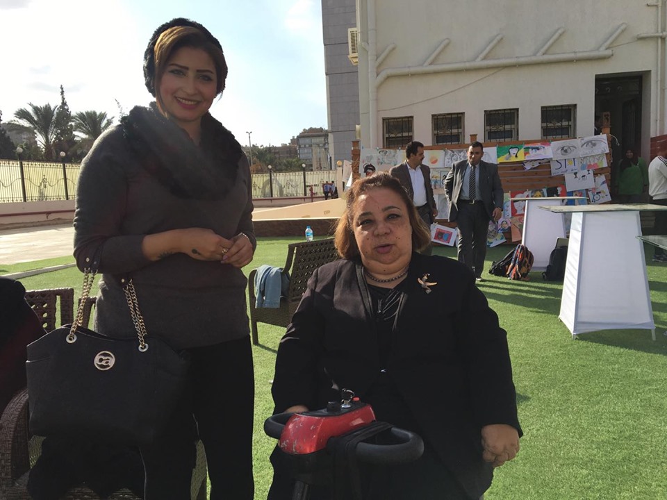 النائبة هبة هجرس مع محررة صدى البلد 