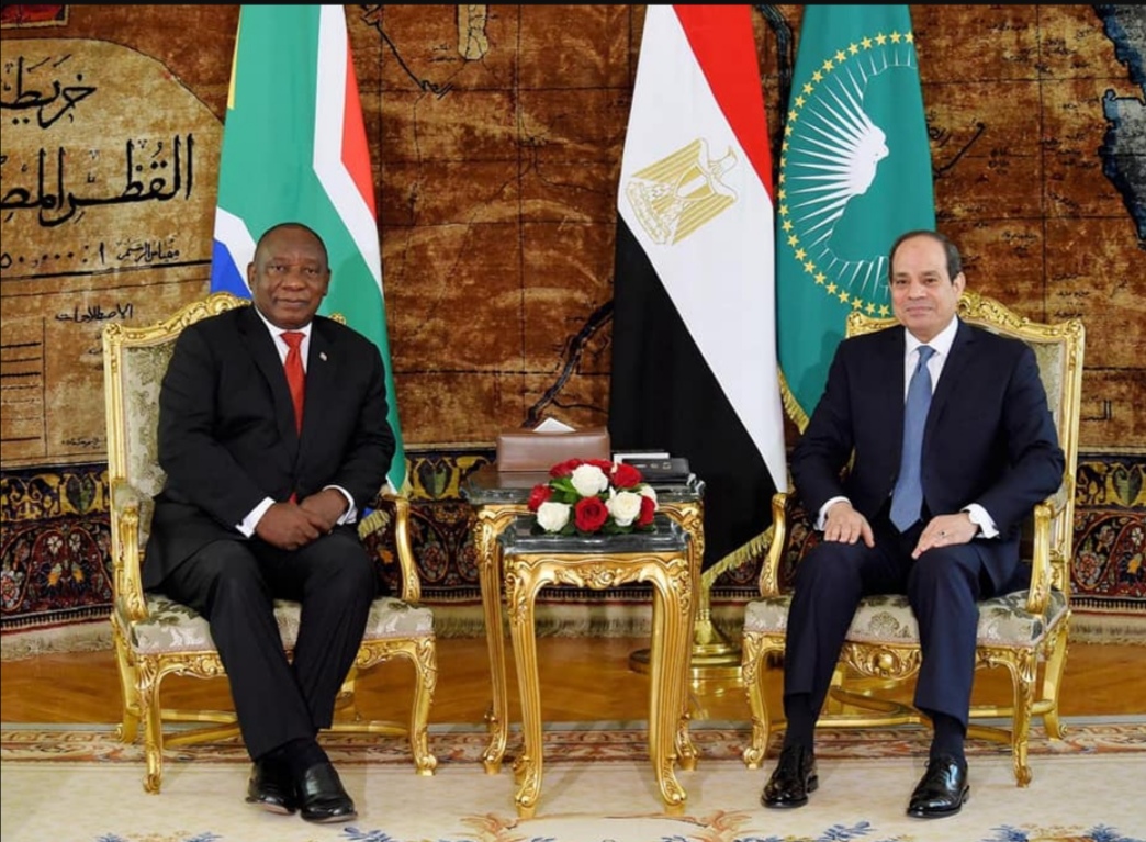 الرئيس السيسي ورئيس جنوب إفريقيا الرئيس السيسي ورئيس جنوب إفريقيا