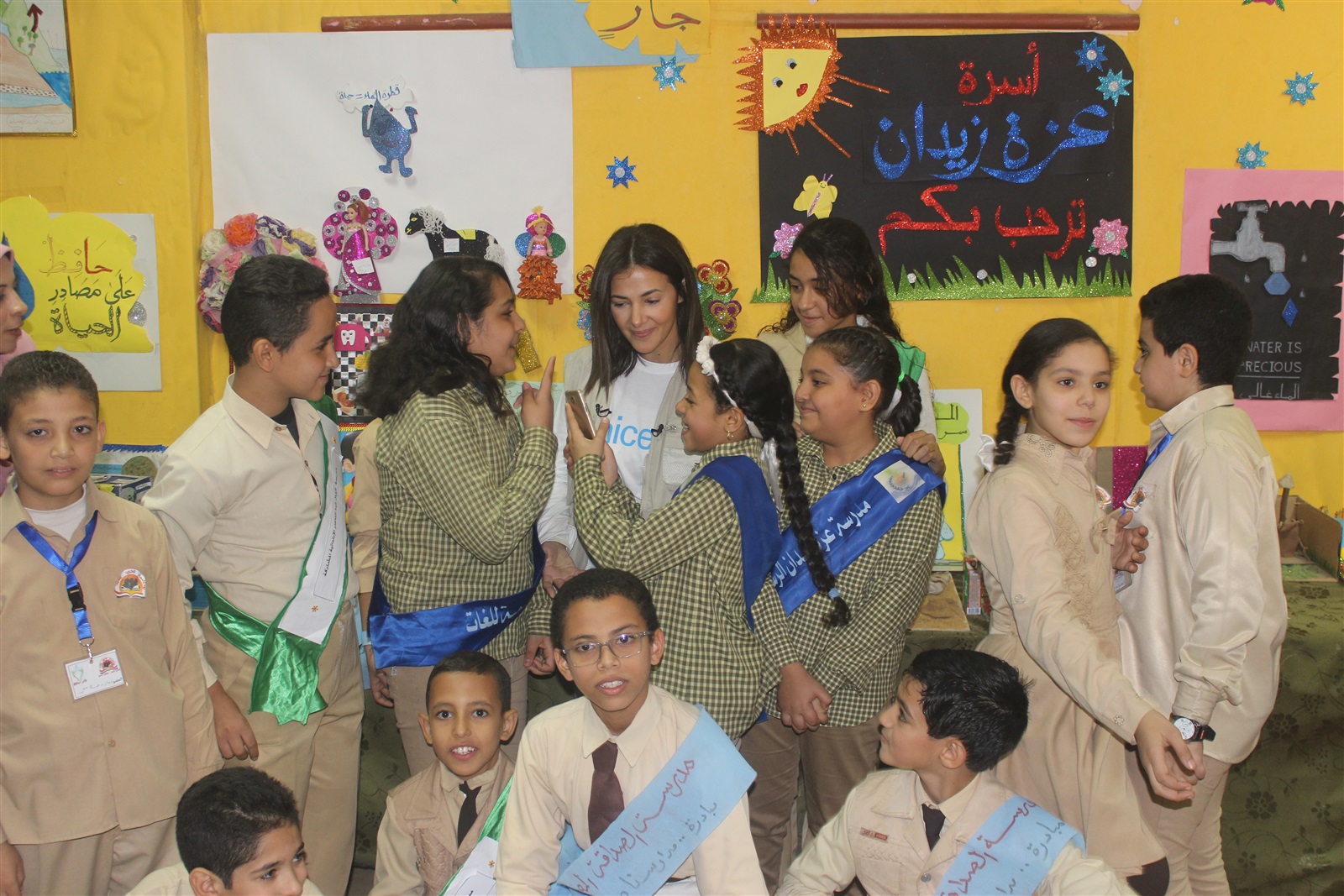 دنيا سمير غانم تزور مدارس الفيوم لمتابعة تنفيذ مبادرة ترشيد دنيا سمير غانم تزور مدارس الفيوم لمتابعة تنفيذ مبادرة ترشيد