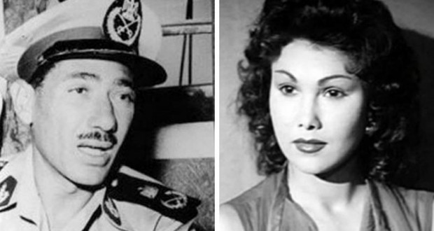عبد الحكيم عامر وبرلنتى عبد الحميد 