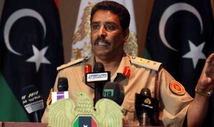 المتحدث باسم الجيش الوطني الليبي أحمد المسماري المتحدث باسم الجيش الوطني الليبي أحمد المسماري
