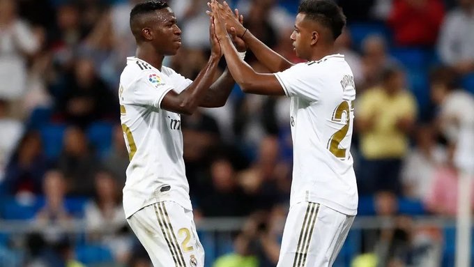 رودريجو و فينسيوس جونيور لاعبا نادي ريال مدريد رودريجو و فينسيوس جونيور لاعبا نادي ريال مدريد