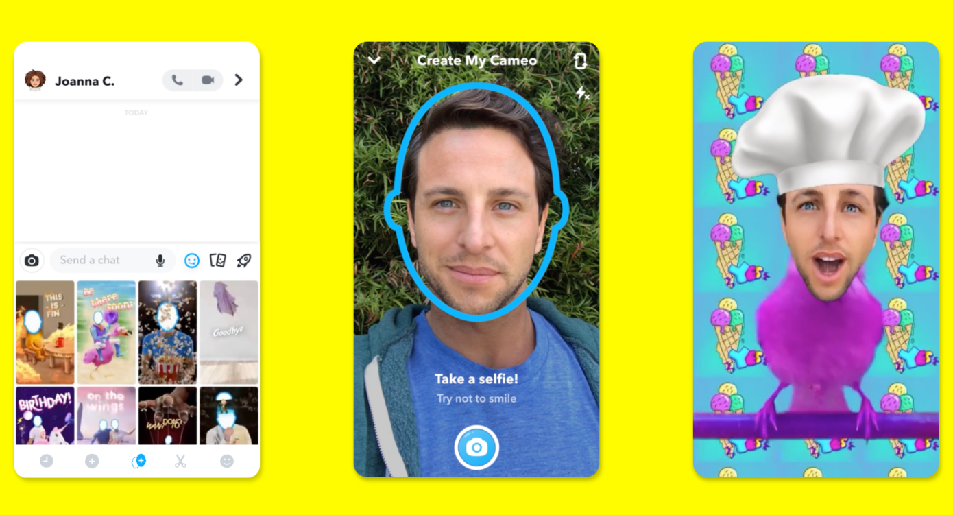 Snapchat Cameos Snapchat Cameos