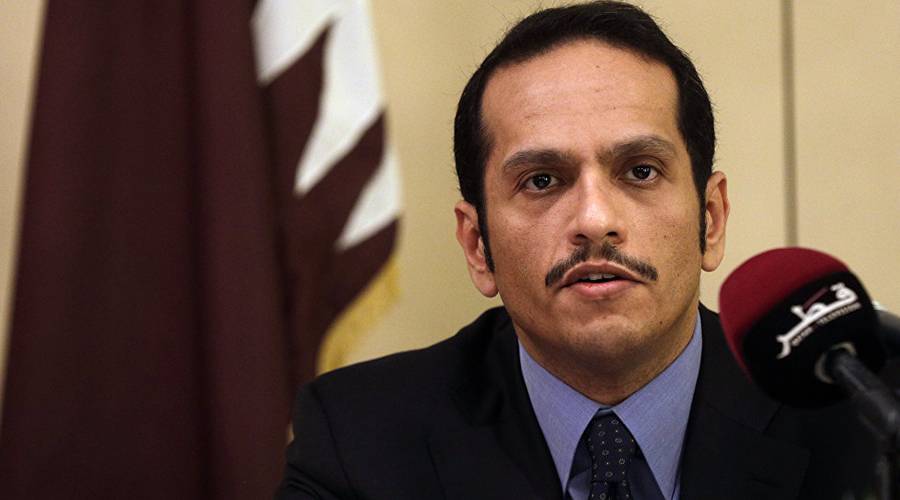 وزير خارجية قطر  محمد بن عبد الرحمن آل ثاني