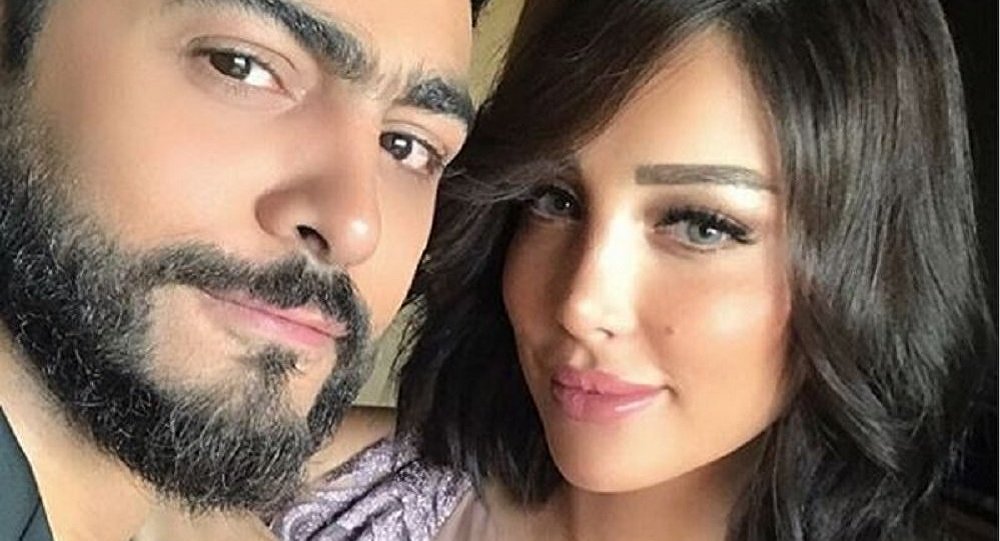 تامر حسني وبسمة بوسيل 
