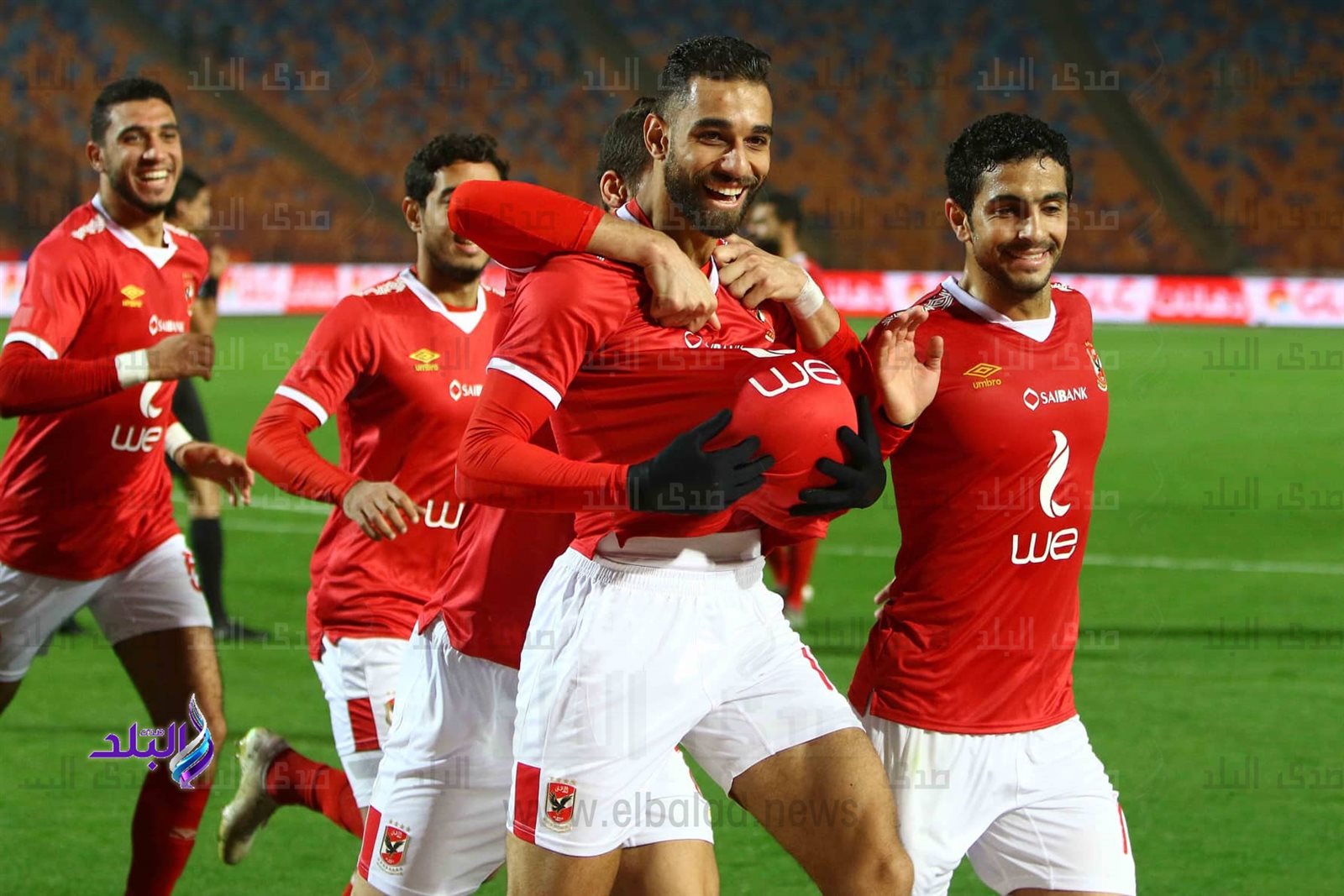 فرحة لاعبى الأهلى