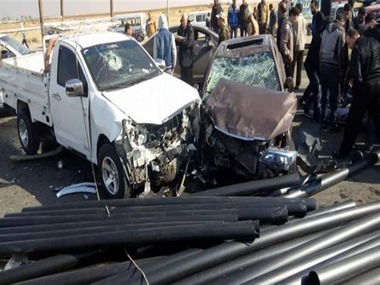 إصابة 7 أشخاص في حادث انقلاب سيارة