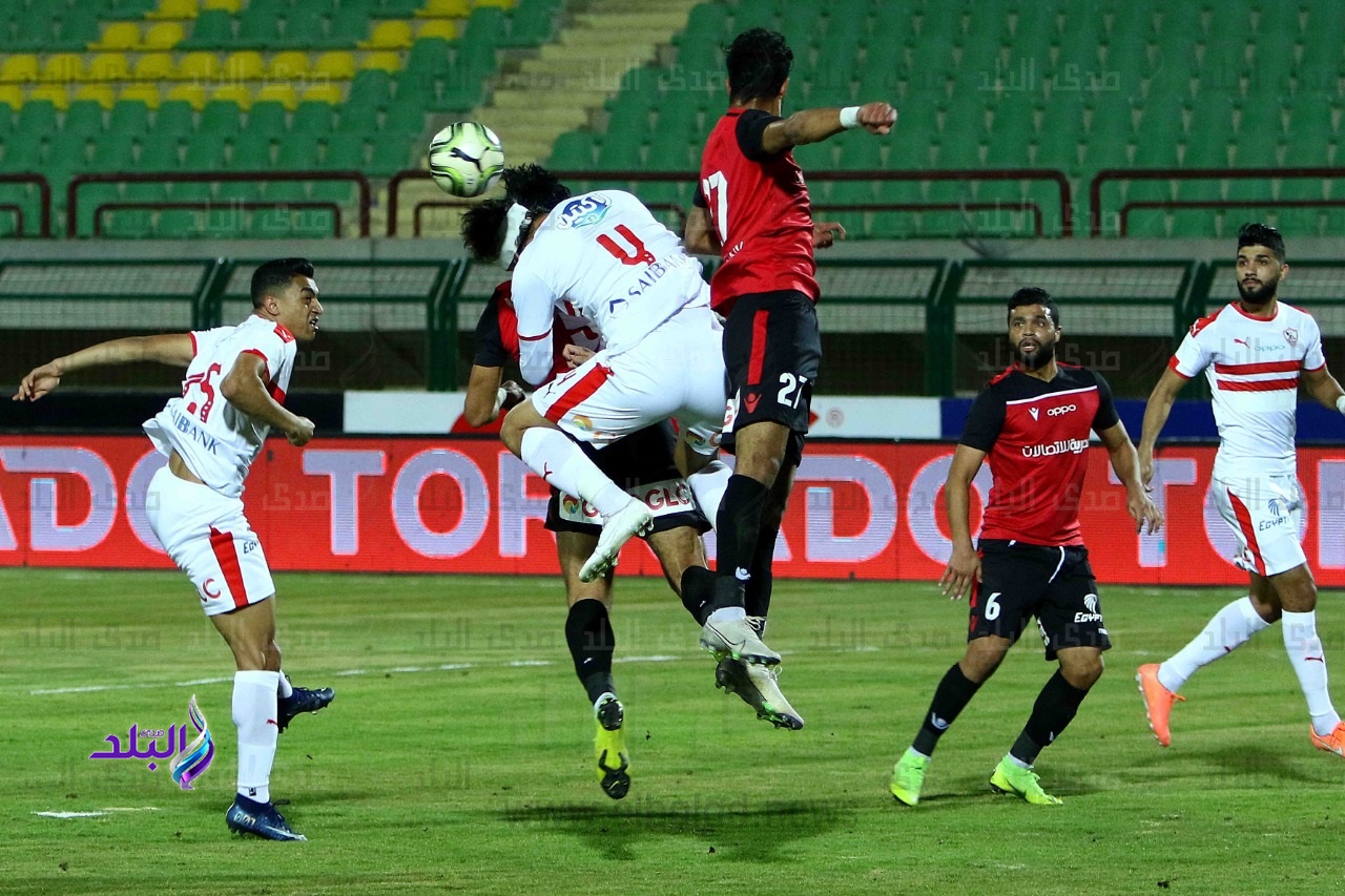 من مباراة الزمالك وطلائع الجيش 