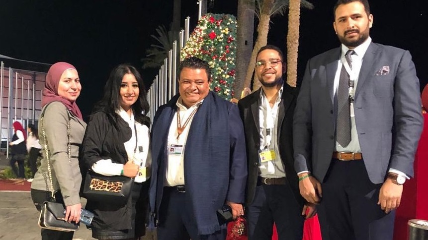 محررو صدى البلد مع المخرج خالد جلال