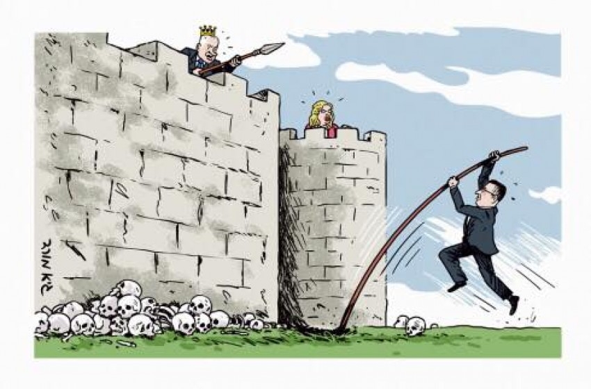 يديعوت احرونوت تنشر كاريكاتير يسخر من نتنياهو وزوجته ساره