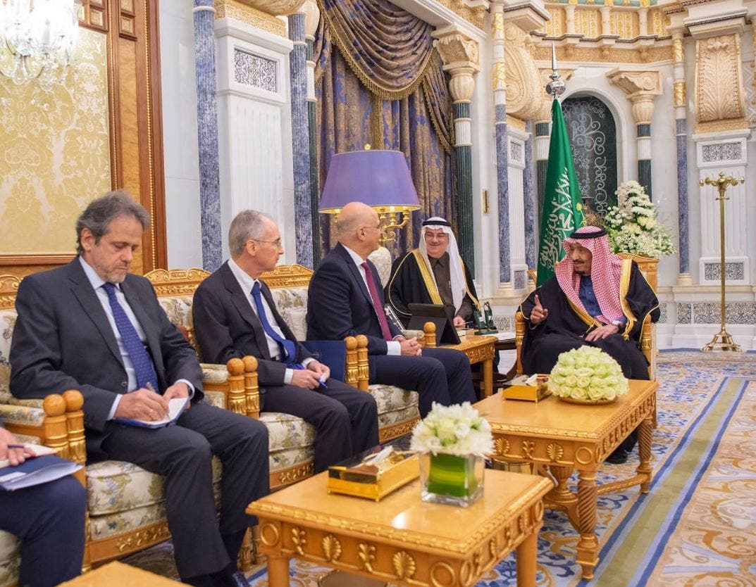 الملك سلمان ووزير خارجية اليونان الملك سلمان ووزير خارجية اليونان