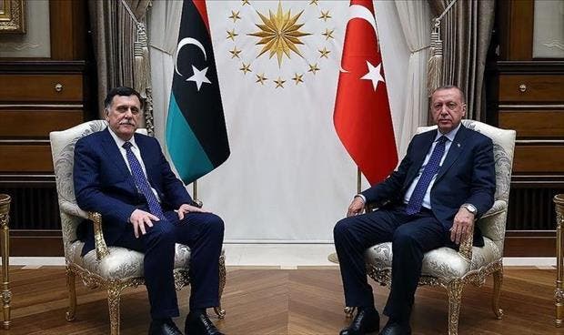 رجب طيب أردوغان وفايز السراج