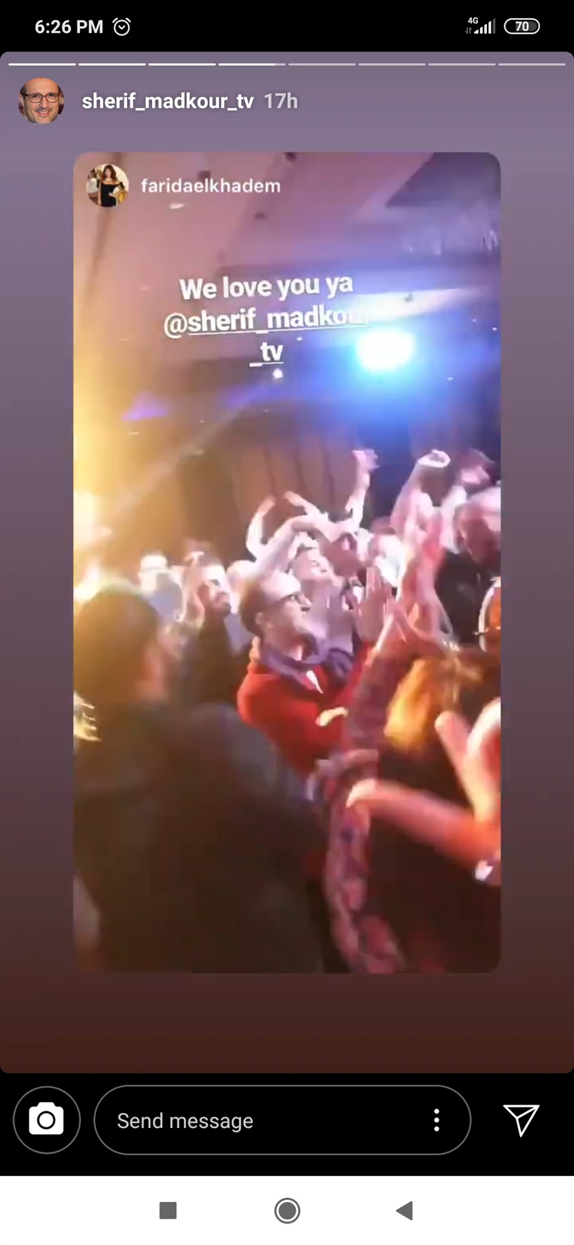 شريف مدكور يتحدى مرضه بالرقص