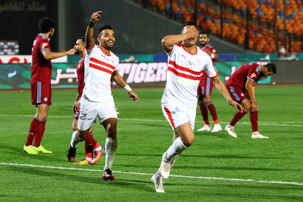 جانب من لقاء الزمالك وبيراميدز الاخير