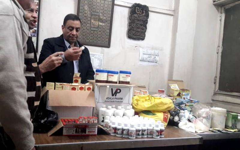 ضبط 1168 عبوة دواء بيطري مخالف