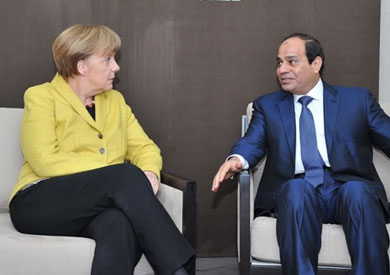 الرئيس السيسي وميركل