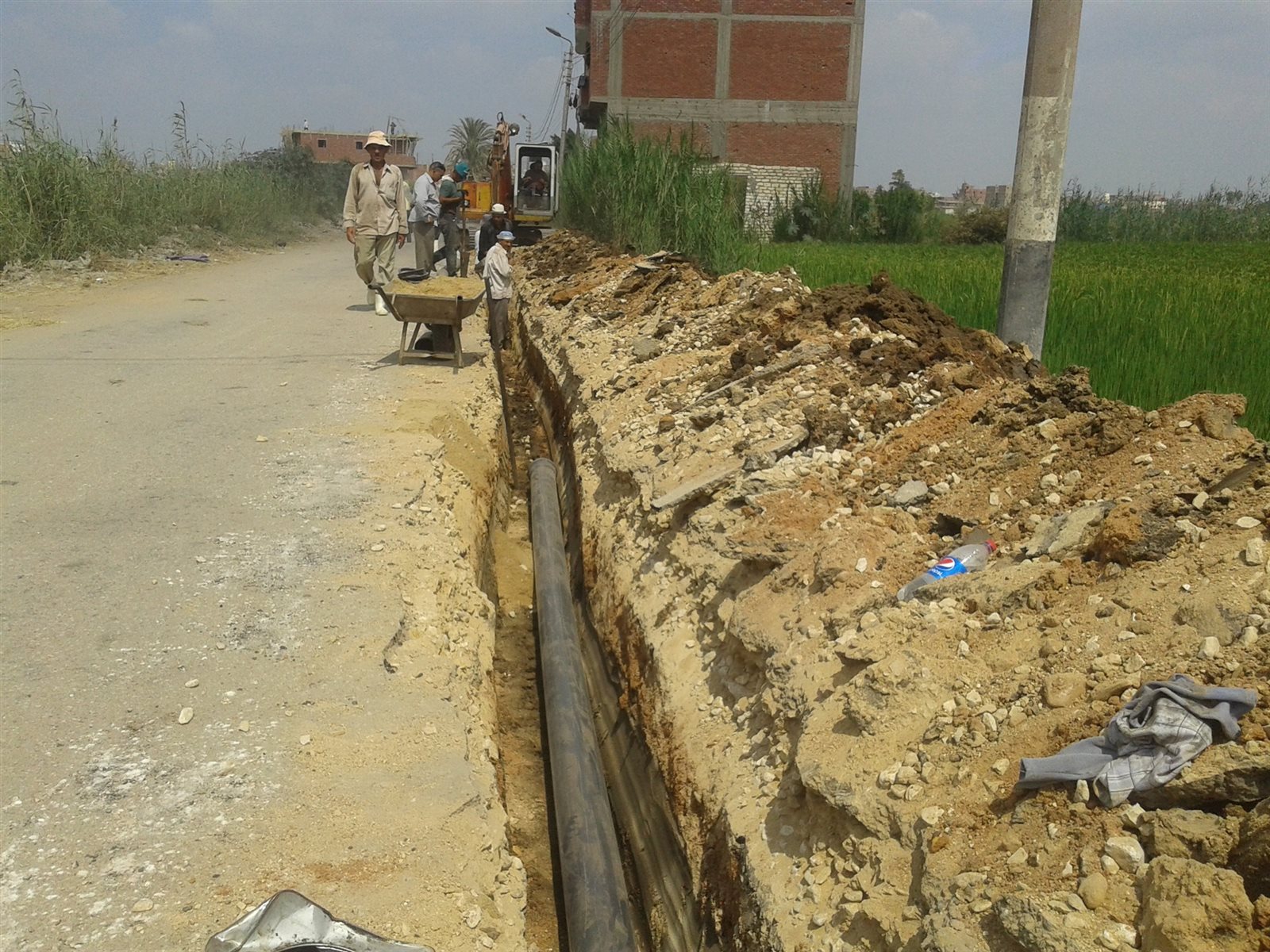 تغيير خط المياه 